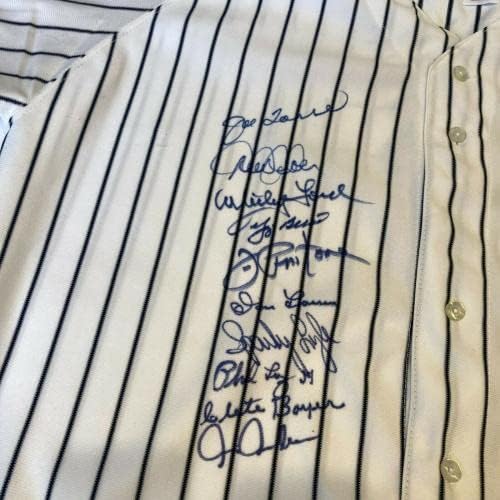 דרק ג'טר יאנקיס אגדות רב -חתימה על ניו יורק ינקי ג'רזי ג'סא קואה שטיינר - חתימות MLB גופיות