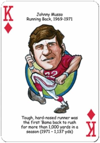 סיפוני גיבור גיבורי כדורגל באלבמה משחקים קלפים