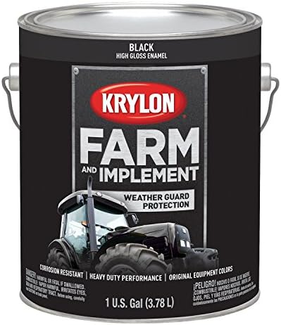 Krylon K01968000 חווה ויישום מברשת על הצבע, Gloss High, Massey Ferguson Red, 1 ליטר 1