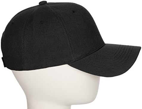 כובע בייסבול קלאסי מותאם אישית A עד Z מכתב צוות ראשוני, שחור שחור לבן שחור