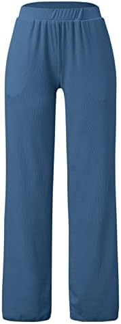 בתוספת גודל מכנסי קז ' ואל לנשים פטיט נשים מקרית גבוהה מותן רחב רגל מכנסיים כפתור עד עבה מכנסי