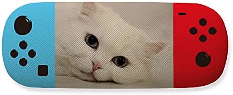 חתול לבן קיטי חיות מחמד בעלי החיים להירגע אחסון משקפיים מקרה יצירתי משחק פגז מחזיק