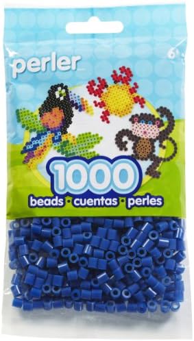 פרלר חרוזים נתיך חרוזים למלאכות, 1000 יחידות, כחול כהה