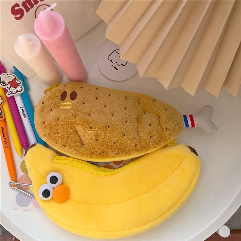 Cmfyart יצירתי חידוש חמוד חמוד סימולציה מצחיקה סימולציה אוכל פירות עוף רגל עוף בננה צהובה אופי רך משטח מבט