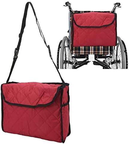 תיק תרמיל כסאות גלגלים, כיס כיסא גלגלים לתלייה על גב, שקית אחסון מארגן גלגלים לכיסאות גלגלים והליכים