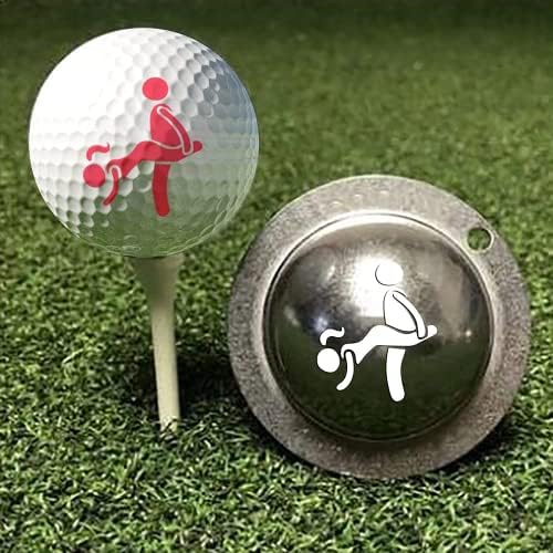 גולף כדור סמן חותמת סטנסיל מותאם אישית כלי עבור גברים, אישית מצחיק למבוגרים גולף כדור סמן סטמפר