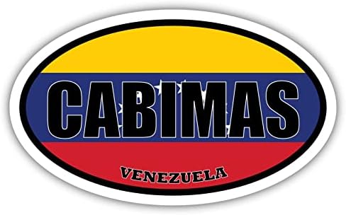 Cabimas Venezuela דגל מדבקות סגלגל מדבקה פגוש ויניל 3x5 אינץ '