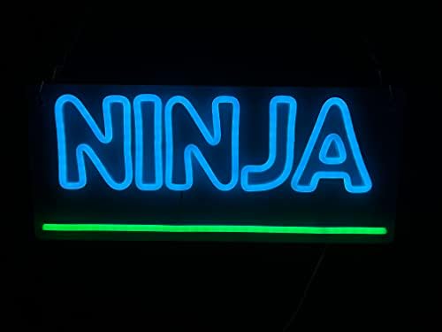 אנימה נינג'ה שלט ניאון -סימני אורות ניאון LED LED, שלט ניאון ג'אנפני המופעל על ידי USB לחדר