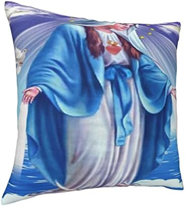 Kadeux Virgin Mary כרית תוספות כריות זריקה בגודל 18x18 אינץ
