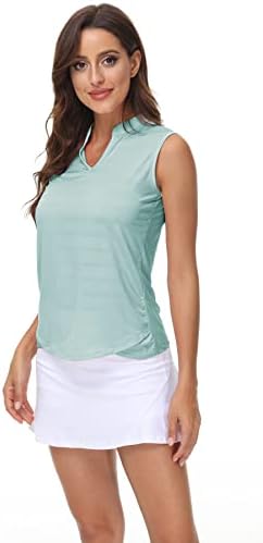 Trendimax 2 חבילות גולף חולצות גולף ללא שרוולים חולצת פולו טניס צוואר