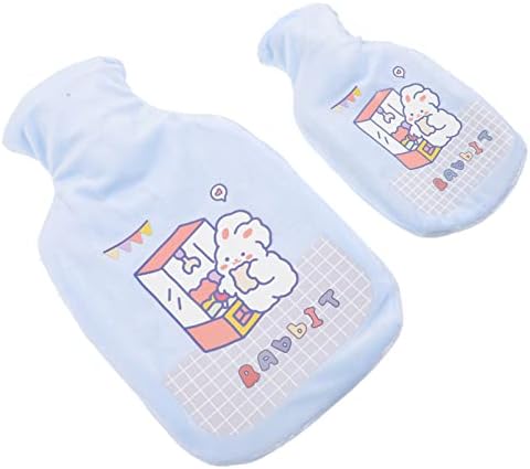 Lioobo 2 pcs מצויר בקבוקי מים חמים בקבוקי מים חמים דקורטיביים שקיות מים חמים מקסימים