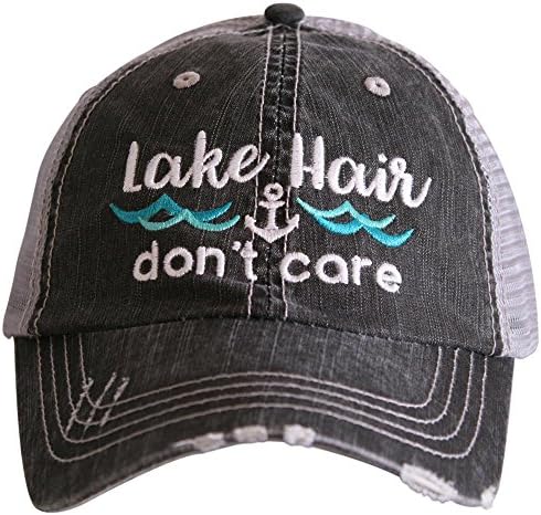 שיער אגם קטידיד לא אכפת מכסה בייסבול - כובע משאיות לנשים - כובע שמש חמוד מסוגנן