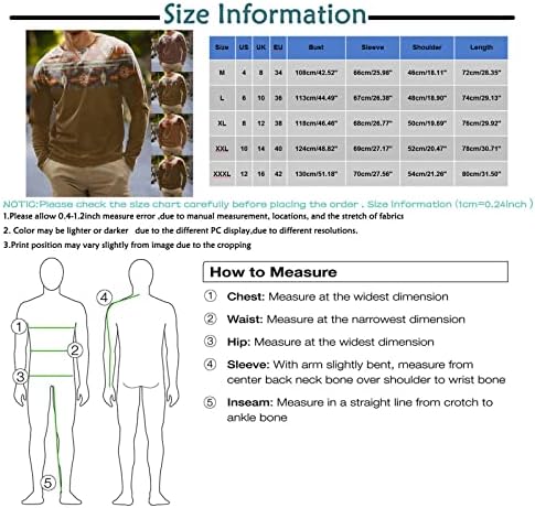 Oioloyjm חולצות גברים צמרות טוניקה ללבוש עם חותלות בתוספת סווטשירט בגודל סווטשירט מזדמן שרוול ארוך