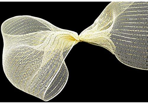 סרט רשת מתכתית של דקו, 10 אינץ 'x 30 רגל - טורקיז עם נייר טורקיז