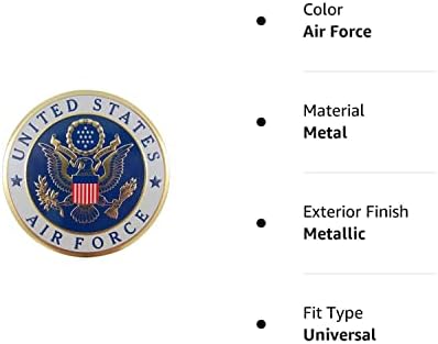 ארצות הברית חיל האוויר הצבאי סמל מדבקות רכב מתכת, 4 אינץ '