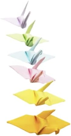 100 נייר אוריגמי מנוף נייר צבע מתוק מנוף אוריגמי עשוי 3.81 סמ 1.5 אינץ 'לעיצוב חתונה אוריגמיפולי