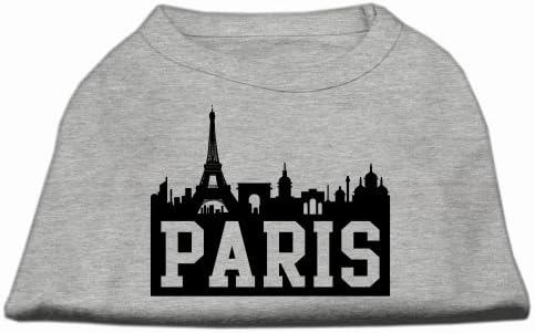 PARIS SKYLINE SCRPRINT חולצת כלבים אפור XS