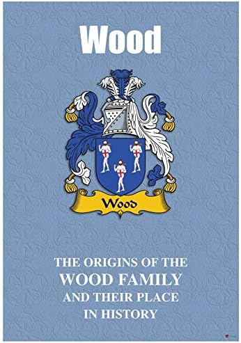 אני Luv Ltd Wood אנגלית חוברת היסטוריה של שם משפחה משפחתי עם עובדות היסטוריות קצרות