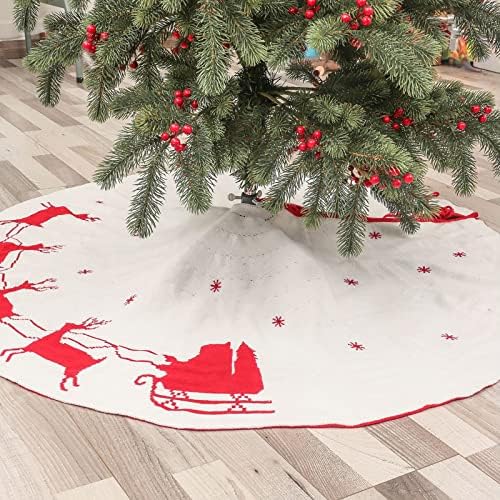קישוט לחג המולד חג המולד סרוג חצאית סרוגה חצאית חג המולד עץ עץ דו צדדי עיצוב הבית