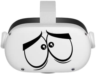 עיניים מפוחדות - Oculus Quest 2 - מדבקות - שחור