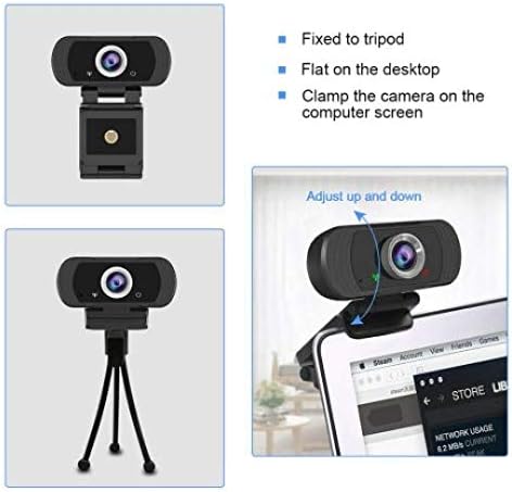 מצלמת אינטרנט עם מיקרופון-מצלמת אינטרנט 1080 פני מצלמה מלאה, 30 פני לשנייה, לכידת וידאו בזווית רחבה-תיקון