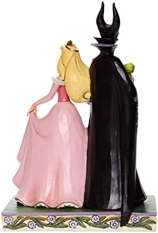 Enesco Disney Tradivers מאת ג'ים שור יופי ישן אורורה ופסלון maleficent, 9 אינץ