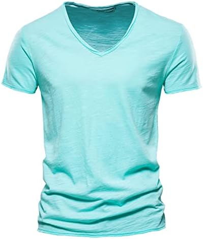 חולצות טריקו מזדמנים של Wenkomg1, חולצות אימון כושר עם שרוול קצר מוצק חולצות כותנה קלות סוודר קלות