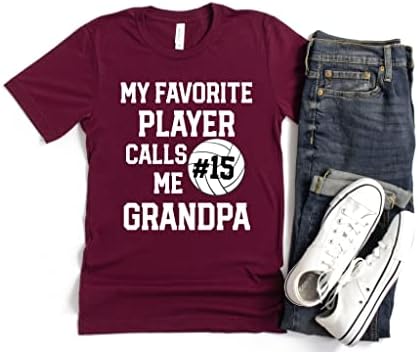 מותאם אישית שלי האהוב נגן שיחות לי סבא כדורעף חולצה, מתנה ליום אב