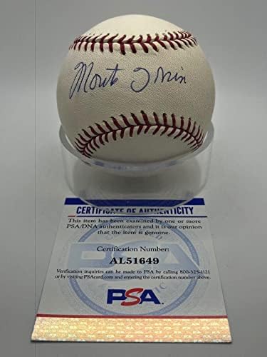 מונטה אירווין ניו יורק ענקים חתמו על חתימה חתימה רשמית MLB בייסבול PSA DNA *49 - כדורי בייסבול
