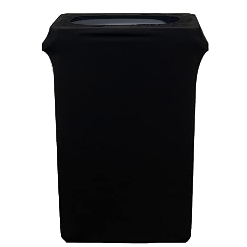כיסויי הכיסא שלך - 32 גלון סטרץ 'סטרץ' מצויד באשפה/פסולת כיסוי מיכל - שחור