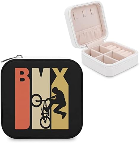 רטרו משנות השבעים בסגנון BMX BMX מארגן קופסאות תכשיטים PU מחזיק מארז מארז תליון עגיל תליון קופסאות צמיד