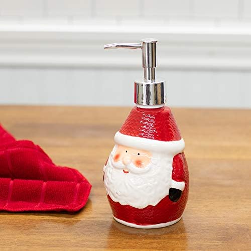 טרנסאק סנטה קלאוס רוזי אדום 7 x 4 מתקן סבון סבון משטח הדולומיט קרמיקה