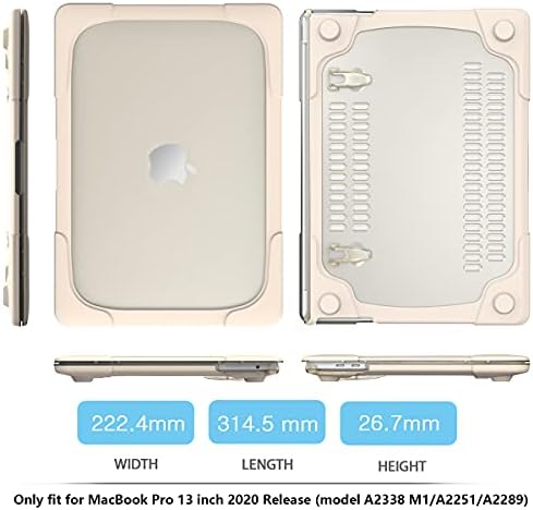 CISSOOK CASSURE CASE עבור MacBook Pro 13 אינץ 'מארז 2022 2021 2020 דגם שחרור A2338 M2 M1 A2289