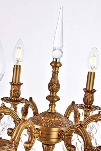 תאורה אלגנטית 9206TL20FG/RC מנורה שולחן גימור: זהב צרפתי, סגנון: מסורתי