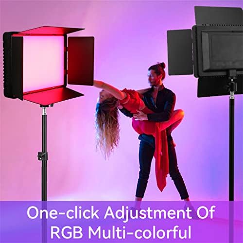 BHVXW RGB LED VIDEO צילום אור 0-360 ° צבע מלא מילוי תאורה לוח מנורת CRI95+ 3000-6500K לצילום סטרימינג