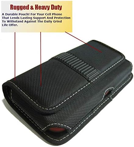MGBCA ניילון טלפונים סלולריים לגלקסי S9 Plus / S8 Plus / S7Edge, מחזיק חגורת טלפון, מחוספס, סגירה מגנטית, תואם