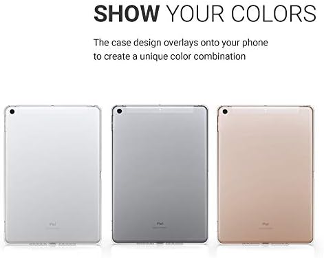 מארז KWMobile תואם ל- Apple iPad 10.2 Case - כיסוי מגן אחורי TPU רך לטאבלט - שקוף