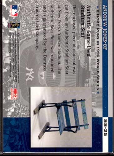 כרטיס אנדרו ג'ונס 2001 אצטדיון קלאסיקות דונרוס כוכבי אצטדיון SS25