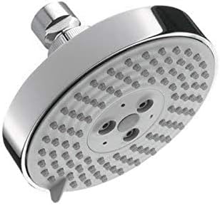 Hansgrohe Raindance S. ראש מקלחת בגודל 5 אינץ 'קל להתקין Balanceair מודרני 3-ריסוס, מערבולת, עירוי