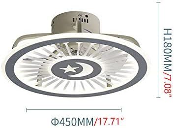 מאווררי תקרה עם אורות ומנורת מאוורר LED מודרנית למנורת תקרת LED מנוע שקט 6 מהירות תקרה לעומק