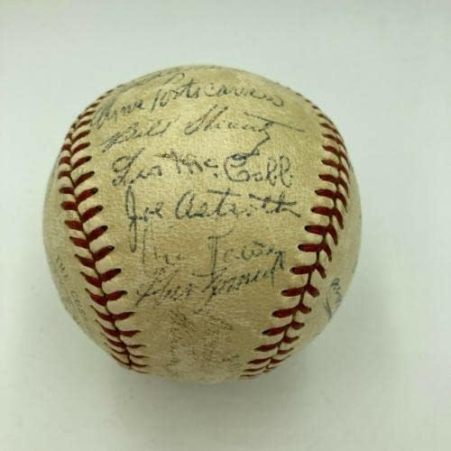 1950 קבוצת האתלטיקה של פילדלפיה A חתמה על בייסבול ליגה אמריקאית JSA COA - כדורי בייסבול חתימה