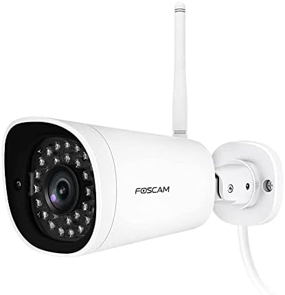 Foscam G4 2K/4MP מצלמת WiFi IP למעקב חיצוני/מקורה, גילוי אנושי ותנועה/זיהוי קול והתראות, ראיית לילה