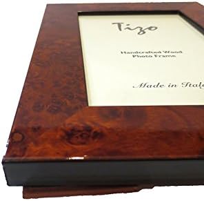מסגרת עץ חומה של טיזו 8 x 10, מיוצרת באיטליה