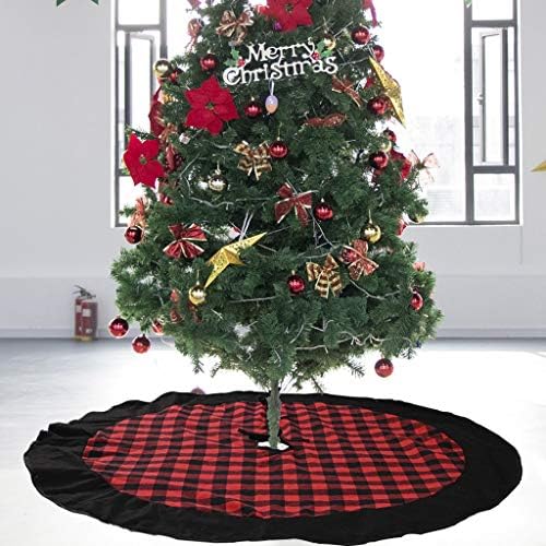 חצאיות עץ חג המולד של עץ חג המולד של GYH, חצאית עץ עץ חג המולד, חצאית עץ כפולה עגולה בגודל 48 אינץ ',