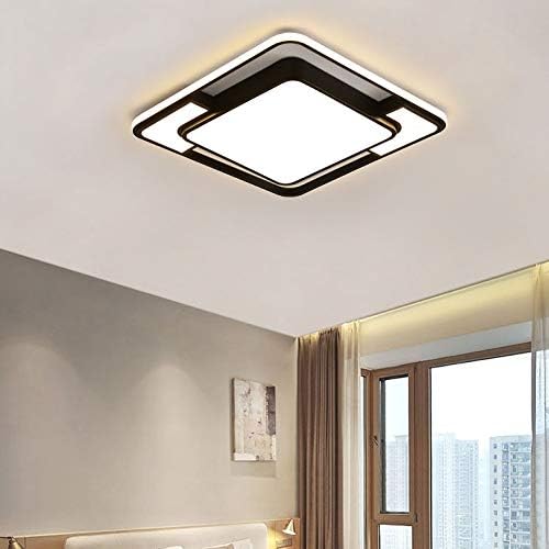 JJry LED סומק אורות תקרה מתקן מתקן מנורת תקרה לעומק שחור לסלון חדר שינה למטבח