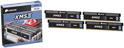 Corsair CMX16GX3M4A1333C9 XMS3 16GB DDR3 1333MHz C9 ערכת זיכרון 1.5V