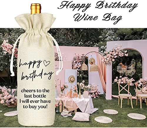 חברת יין יום הולדת שמח, חברת יום הולדת, GIFR יום הולדת, מתנה למסיבת יום הולדת, קישוטים ליום הולדת, תיק יין משיכה