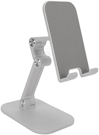 עמדת טלפון סלולרי של PLPLAOOO, מיני נייד אנטי להחליק מתקפל גובה זווית מתכווננת גובה שולחן עבודה