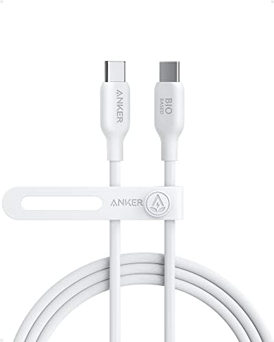 ANKER 543 USB C ל- USB C כבל, כבל טעינה מבוסס USB 2.0 ביו עבור MacBook Pro 2020, iPad Pro 2020, iPad Air