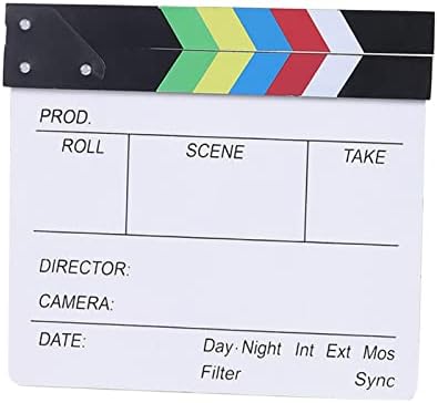 מקצועי סרט סרט עץ קלאפר לוח סרט צפחה מיני עמיד אביזרי עץ עבור וידאו רקע מצלמה צילום, צבעוני